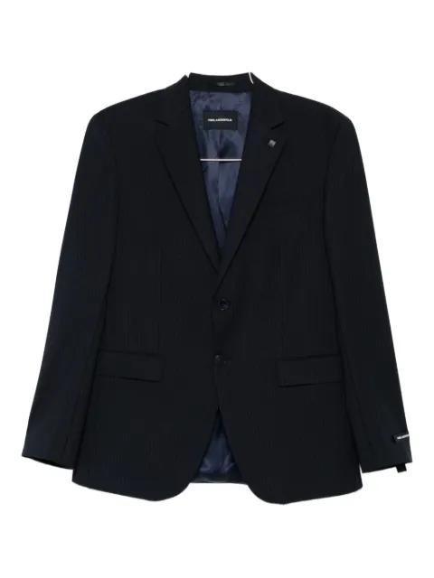 pinstripe two-button blazer by KARL LAGERFELD