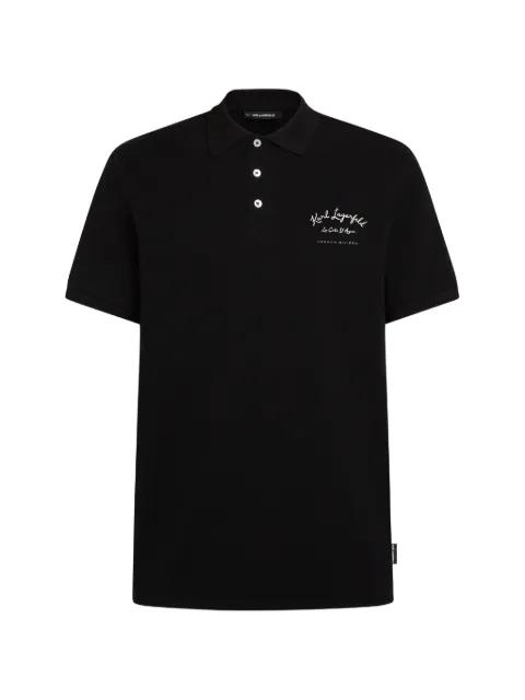 pique polo shirt by KARL LAGERFELD