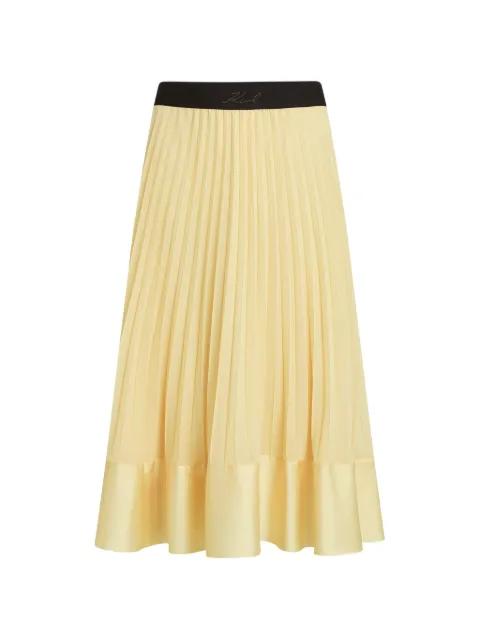 pleated midi skirt by KARL LAGERFELD