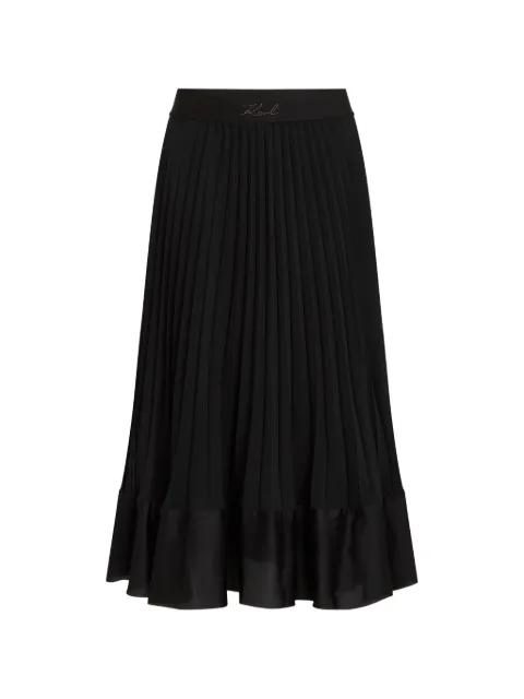 pleated midi skirt by KARL LAGERFELD
