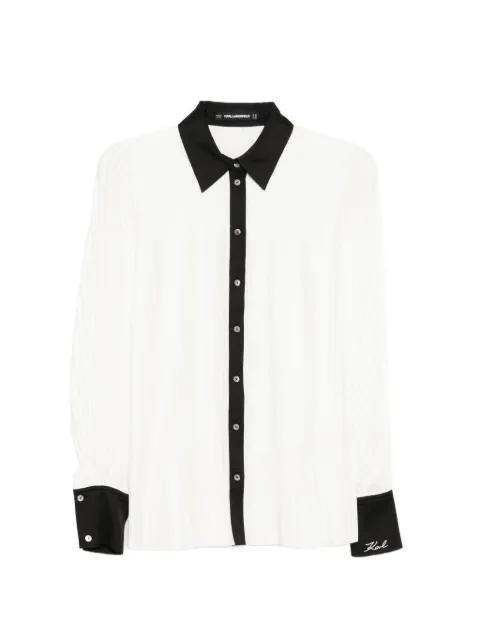 pleated shirt by KARL LAGERFELD