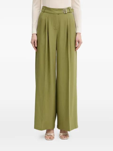 pleated wide-leg trousers by KARL LAGERFELD