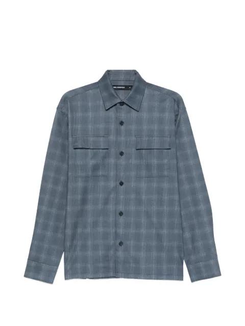 pocket checked shirt by KARL LAGERFELD