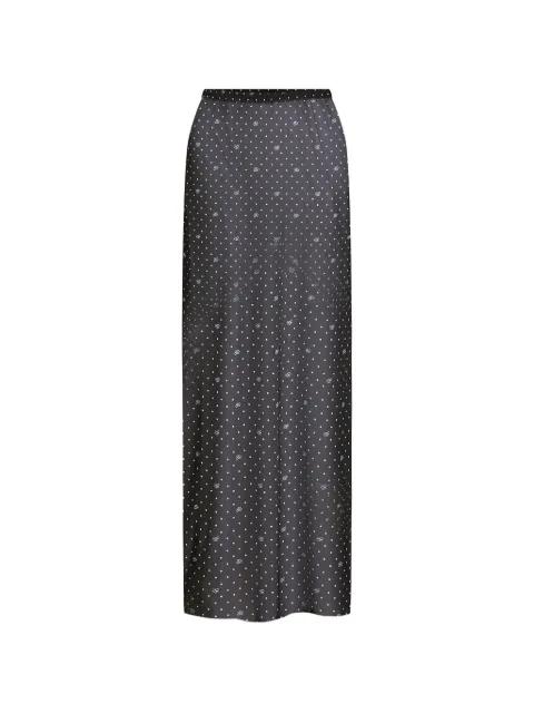 polka-dot mesh pareo by KARL LAGERFELD
