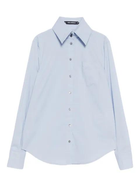 poplin long-sleeve shirt by KARL LAGERFELD