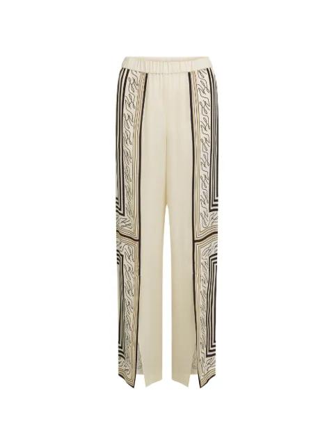 print-detail palazzo trousers by KARL LAGERFELD