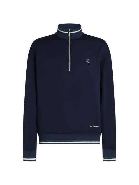 quarter-zip sweatshirt by KARL LAGERFELD