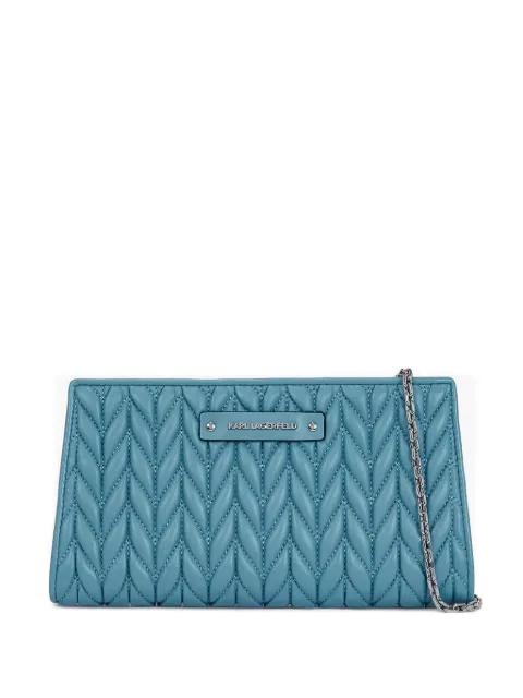 quilted chain cross body bag by KARL LAGERFELD