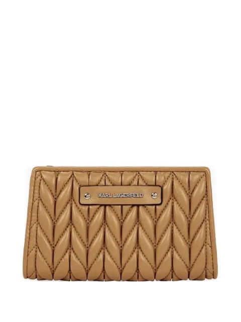 quilted logo-plaque wallet by KARL LAGERFELD