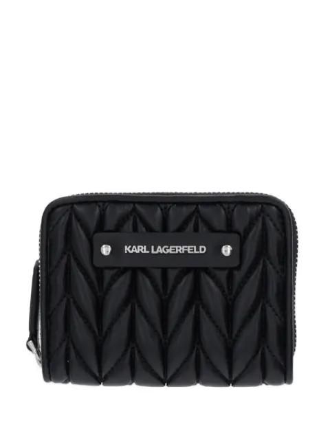 quilted logo-plaque wallet by KARL LAGERFELD