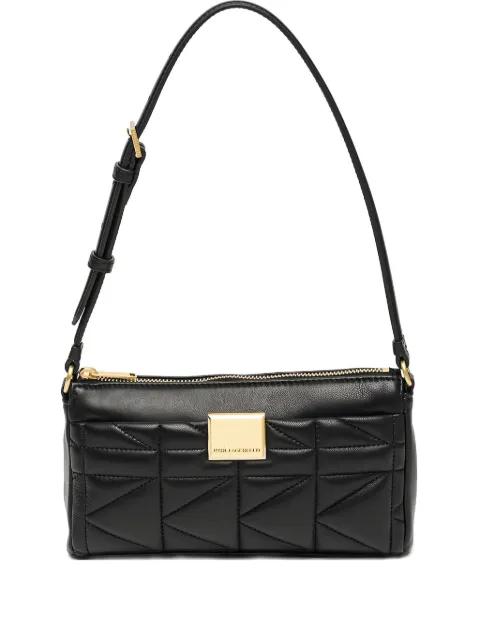 quilted logo shoulder bag by KARL LAGERFELD