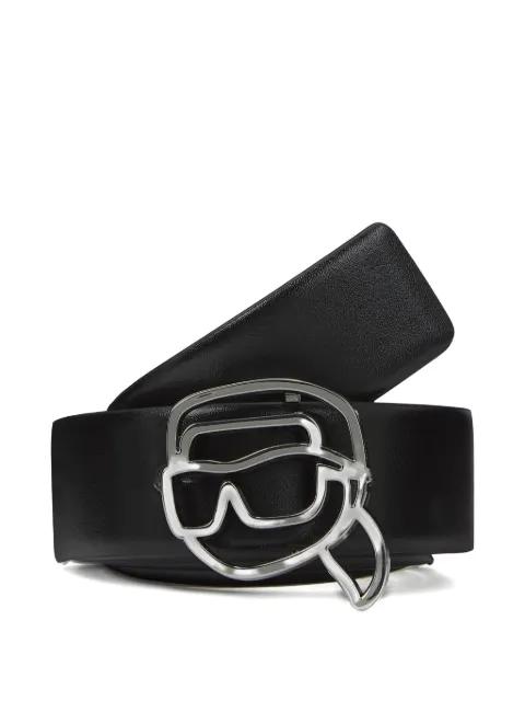 reversible leather belt by KARL LAGERFELD