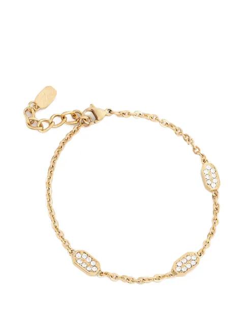 rhinestone-embellished chain bracelet by KARL LAGERFELD