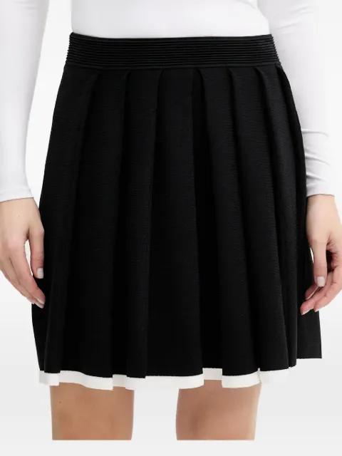 ribbed-trim pleated mini skirt by KARL LAGERFELD