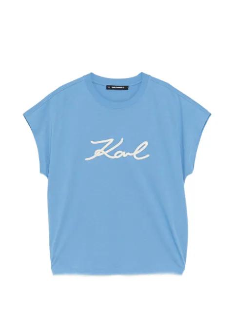 rope-logo T-shirt by KARL LAGERFELD