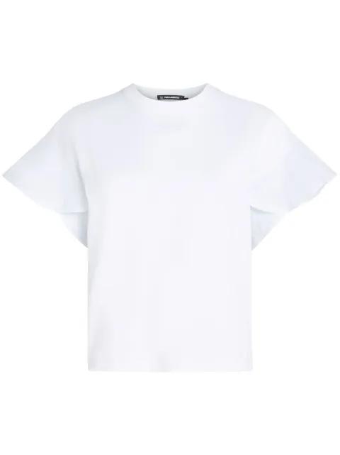 ruffle T-shirt by KARL LAGERFELD