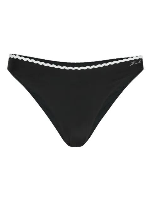 scallop-trim bikini briefs by KARL LAGERFELD