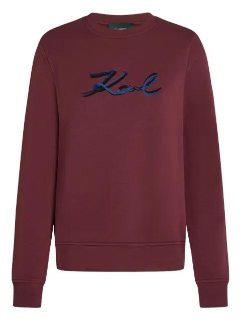 sequin-embellished sweatshirt by KARL LAGERFELD