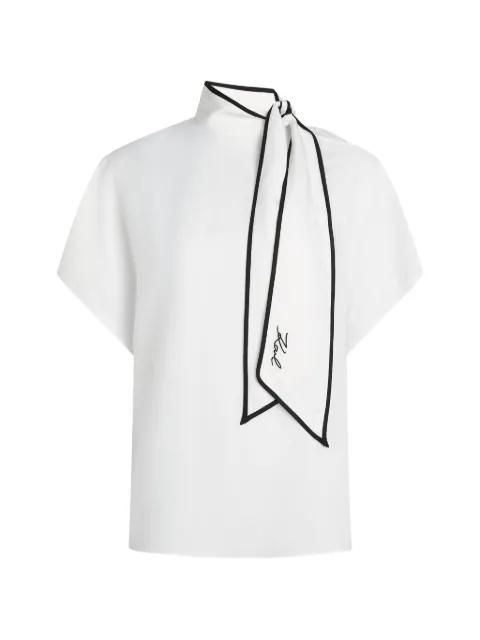 short-sleeve blouse by KARL LAGERFELD