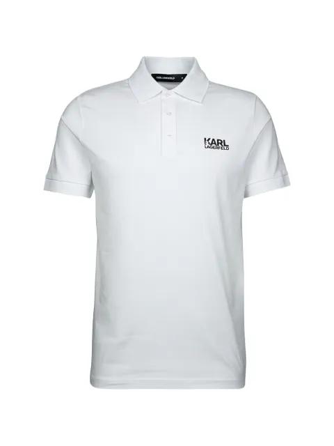 short-sleeve logo-detail polo shirt by KARL LAGERFELD