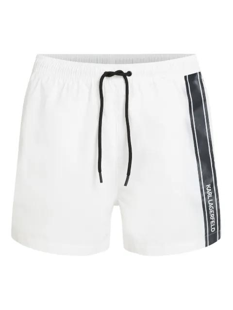 side-stripe swim shorts by KARL LAGERFELD
