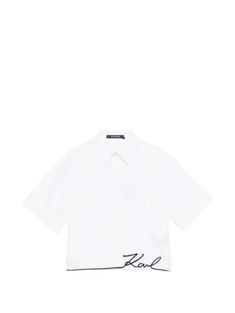 signature-hem shirt by KARL LAGERFELD