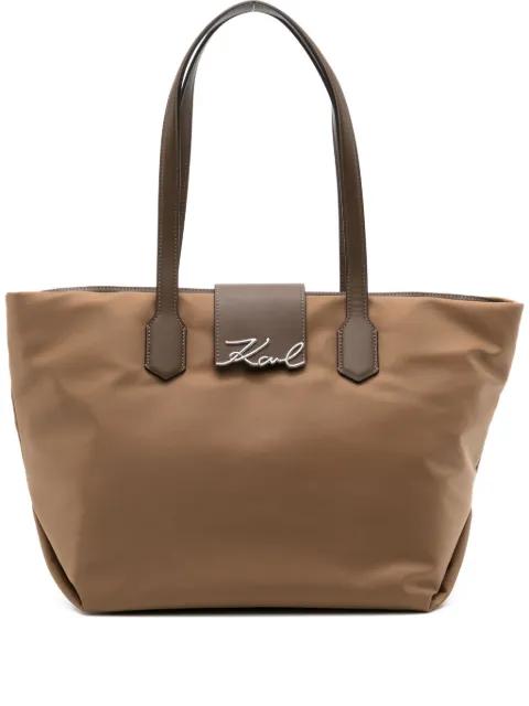 signature tote bag by KARL LAGERFELD