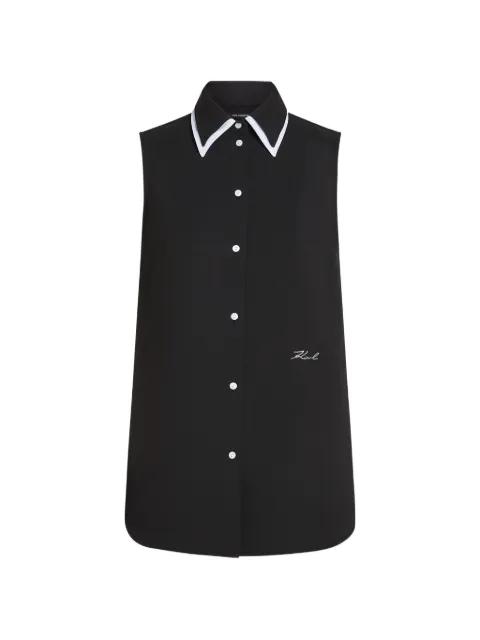sleeveless blouse by KARL LAGERFELD