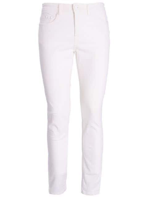 slim-cut cotton trousers by KARL LAGERFELD
