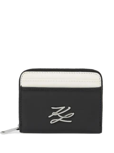small K/Autograph zip wallet by KARL LAGERFELD