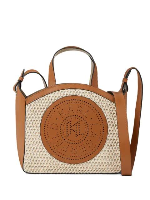 small K/Circle mesh tote bag by KARL LAGERFELD