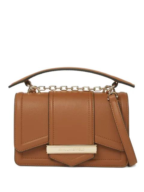 small K/Nova leather cross body bag by KARL LAGERFELD