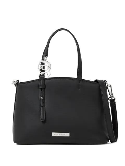 small logo-plaque tote bag by KARL LAGERFELD