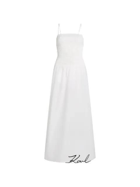 smocked beach dress by KARL LAGERFELD
