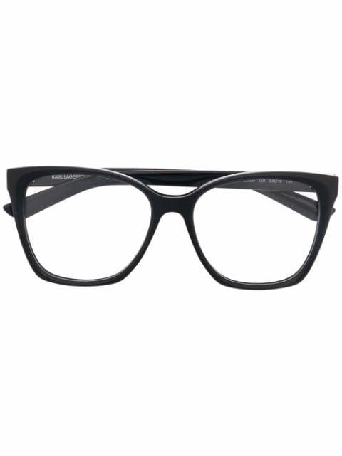 square frame glasses by KARL LAGERFELD