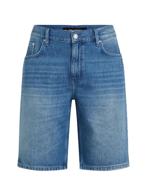 straight denim shorts by KARL LAGERFELD
