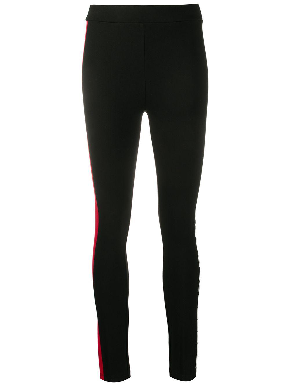 stripe detail logo leggings by KARL LAGERFELD