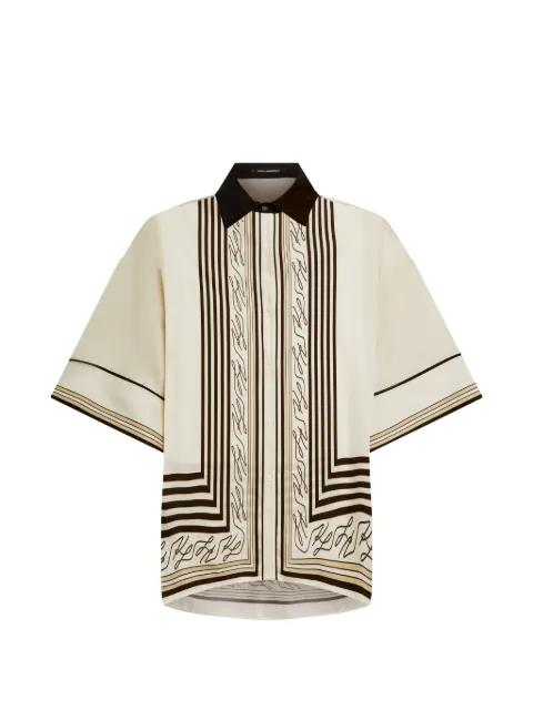 striped-pattern shirt by KARL LAGERFELD
