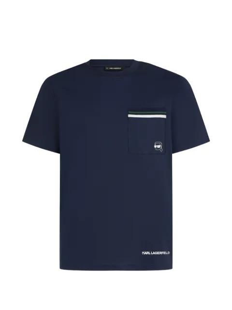 striped-pocket T-shirt by KARL LAGERFELD