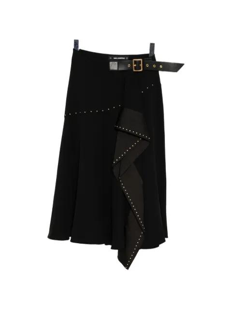 stud-embellished midi skirt by KARL LAGERFELD