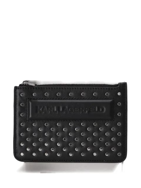 stud-embellished wallet by KARL LAGERFELD
