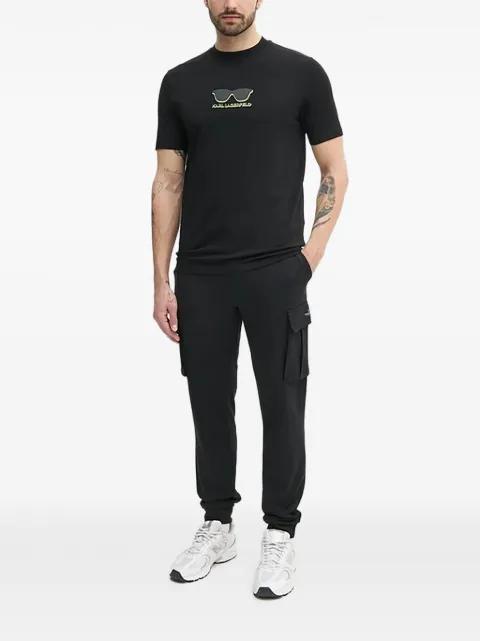 sunglasses-print T-shirt by KARL LAGERFELD