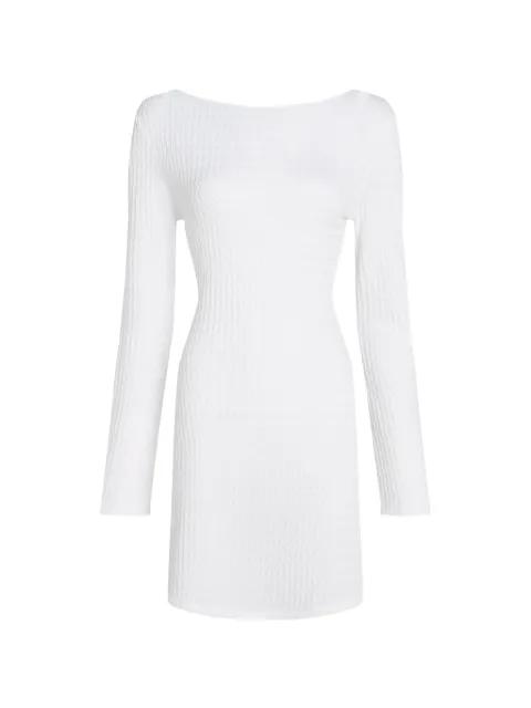 textured faux-pearl beach dress by KARL LAGERFELD