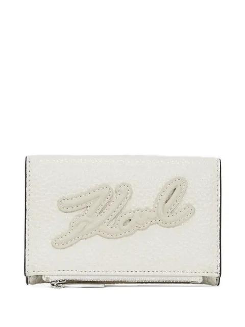 textured logo wallet by KARL LAGERFELD