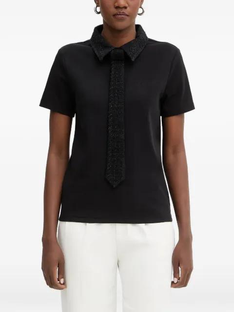 tie-collar T-shirt by KARL LAGERFELD
