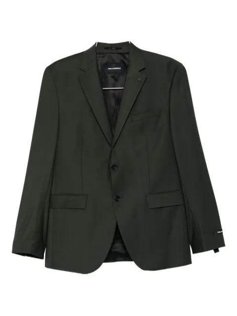 two-button notched-lapel blazer by KARL LAGERFELD