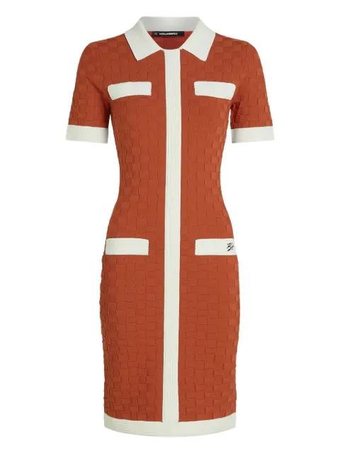 two-tone mini dress by KARL LAGERFELD
