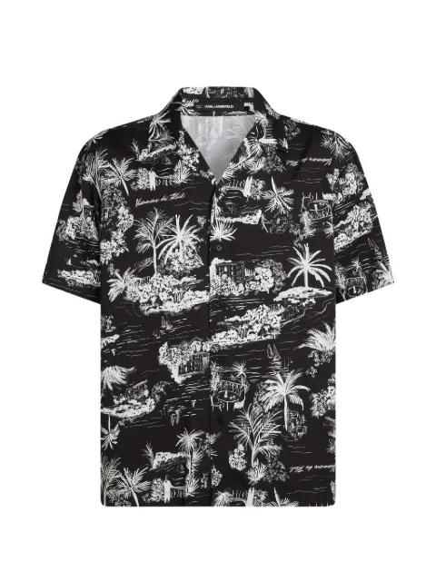 vacances print shirt by KARL LAGERFELD