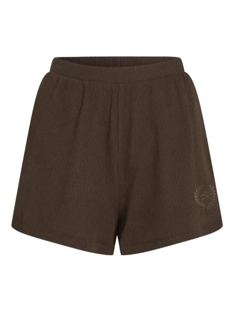 waffle logo embroidered shorts by KARL LAGERFELD