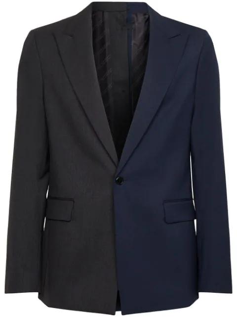 x Cara Delevingne bi-colour blazer by KARL LAGERFELD